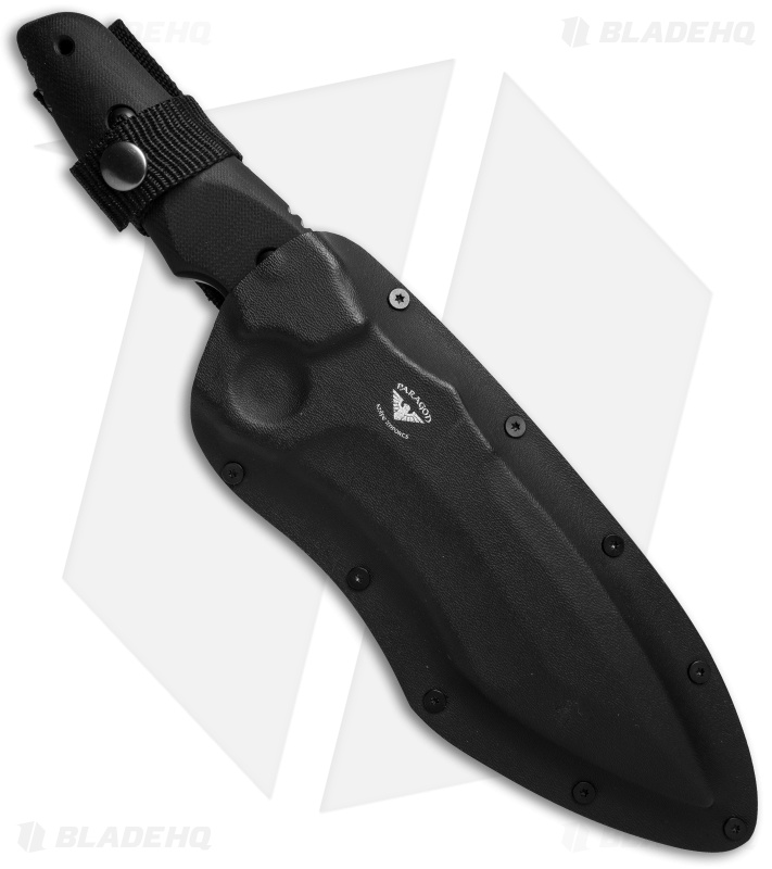 Paragon Warlord Fixed Blade Knife Black G-10 (7.5" Bead Blast) 