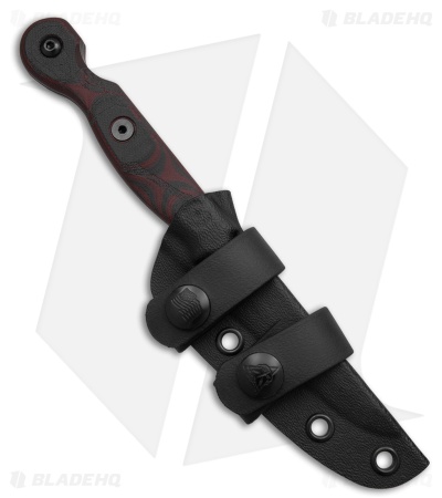 TOPS Knives El Pionero Diablito Fixed Blade Knife Black (3.3" BLK/Red Cerakote)