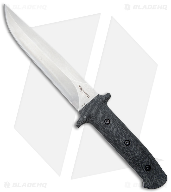 Pro-Tech Brend 1 Combat Fixed Blade Knife Black Micarta (7" Stonewash) 2301