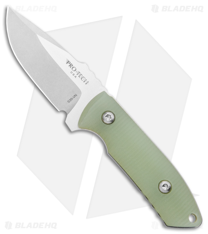 Pro-Tech George SBR Fixed Blade Knife Jade G-10 (2.9" SW/Satin) Kydex Sheath