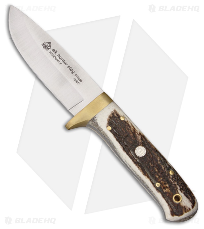 Puma IP Elk Hunter Fixed Blade Knife Genuine Stag (4
