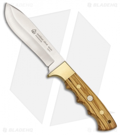 Puma IP Outdoor Fixed Blade Knife Olive Wood (4.5" Satin) 826300