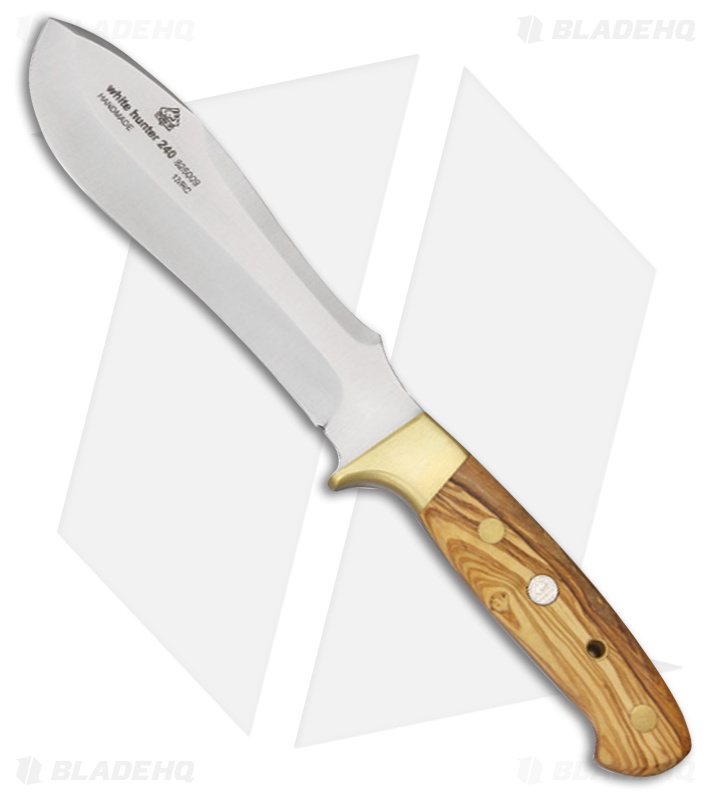 Puma IP White Hunter 240 Fixed Blade Knife Olive Wood (6.125" Satin