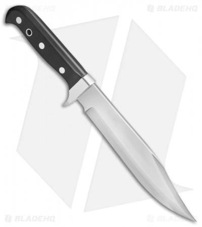 Puma Phoenix Bowie Fixed Blade Knife Ebony Wood  (8" Satin) 126376