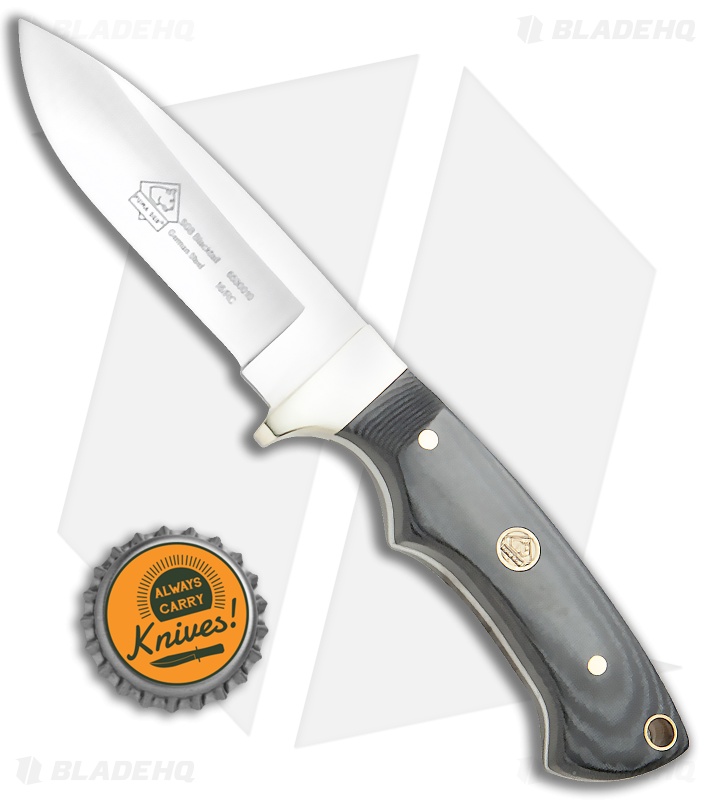 Puma SGB Blacktail Fixed Blade Knife Black Micarta (3.25