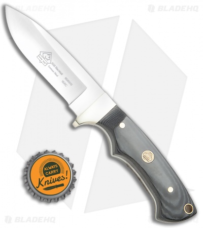 Puma SGB Blacktail Fixed Blade Knife Black Micarta (3.25" Satin)