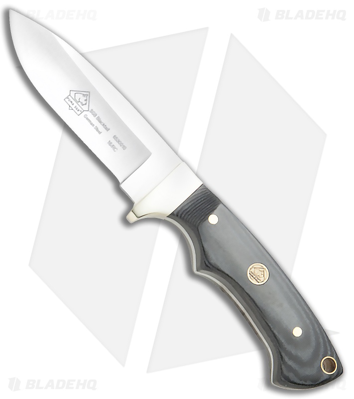 Puma SGB Blacktail Fixed Blade Knife Black Micarta (3.25" Satin)