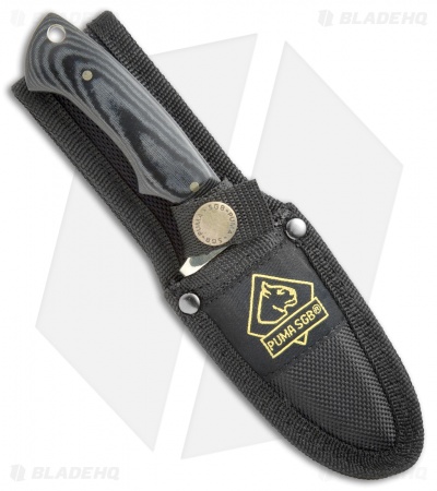 Puma SGB Blacktail Fixed Blade Knife Black Micarta (3.25" Satin)