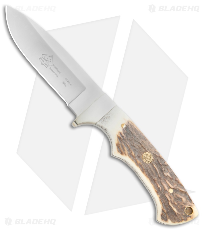 brighteyes53jp　TEX STAUT TSC66L Puma SGB Coyote Stag Fixed Blade Knife (3.75