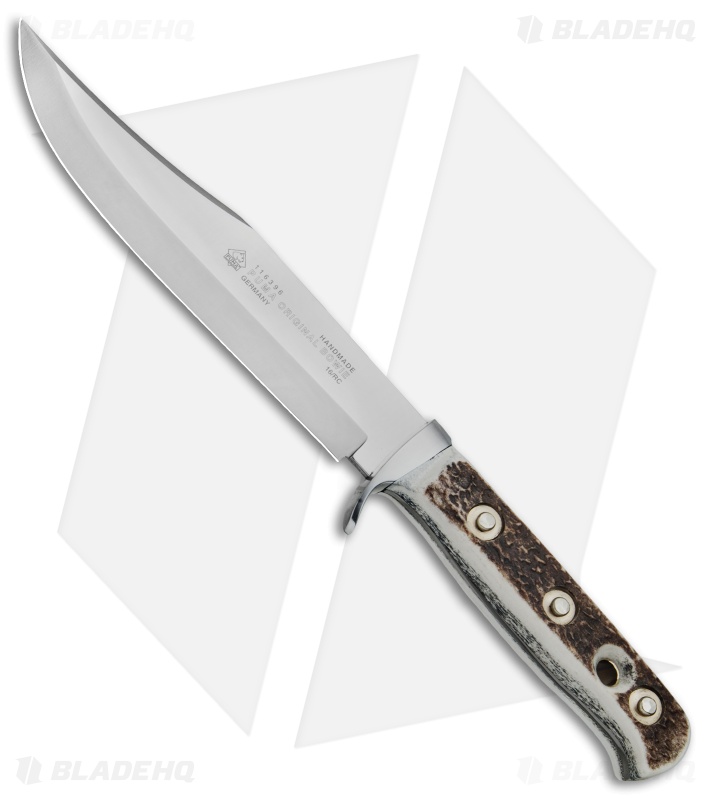 3個セット Puma Bowie Fixed Blade Knife Stag Horn (6.5