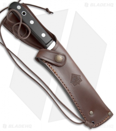 Puma Tucson Bowie Fixed Blade Knife Ebony Wood (6.5" Satin) 126396
