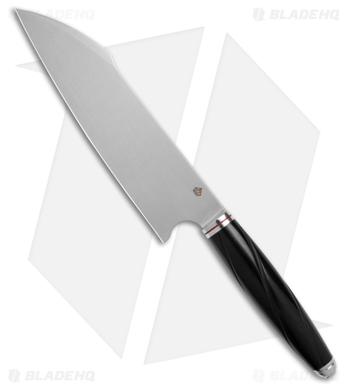 QSP Mulan Series 8" Harpoon Chef Kitchen Knives Ebony Wood