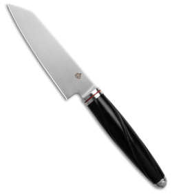 QSP Mulan Series 4" Kritsuke Kitchen Knife Ebony Wood