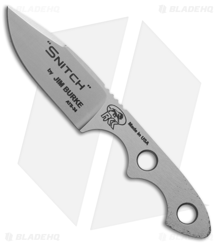 Randall King Knives The Snitch Fixed Blade Neck Knife (2" Bead Blast)