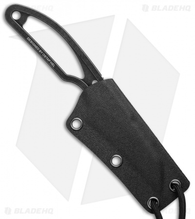 Real Steel Knives Alieneck Hawkbill Fixed Blade Neck Knife (3.0" Black)