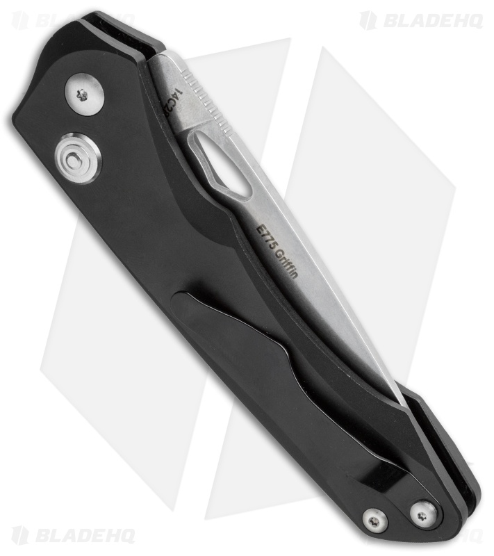 Real Steel Knives Griffin Plunge Lock Folding Knife (3.5" Satin) 
