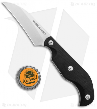 Real Steel Banshee Fixed Blade Black G-10 (3.25" Satin)