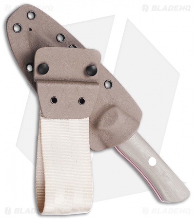 Real Steel Bushcraft III Fixed Blade Knife Coyote Tan G-10 (4" Satin) RS3726