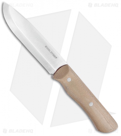 Real Steel Bushcraft III Fixed Blade Knife Coyote Tan G-10 (4" Satin) RS3726