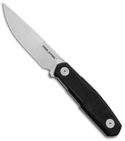 Real Steel Bushcraft Zenith FFG Fixed Blade Knife Black G-10 (4.8" Satin)