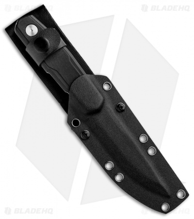 Real Steel Bushcraft Zenith Scandi Fixed Blade Knife Black G-10 (4.8" Satin)