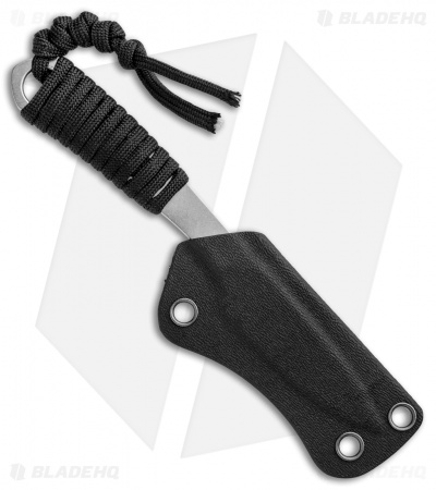 Real Steel Marlin Fixed Blade Knife Black Paracord (2.6" Stonewash)