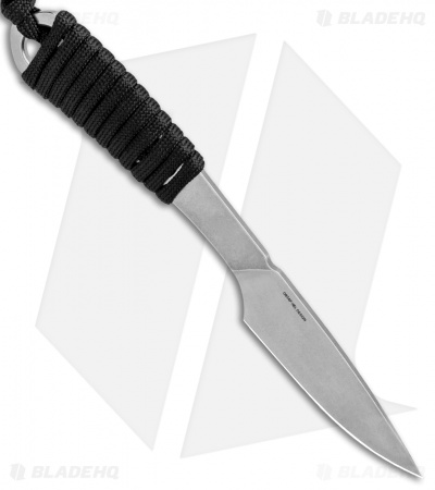 Real Steel Marlin Fixed Blade Knife Black Paracord (2.6" Stonewash)