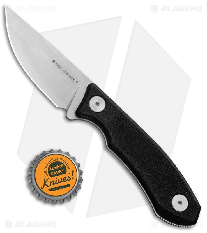 Real Steel Receptor | Fixed Blade Neck Knife | Stonewash