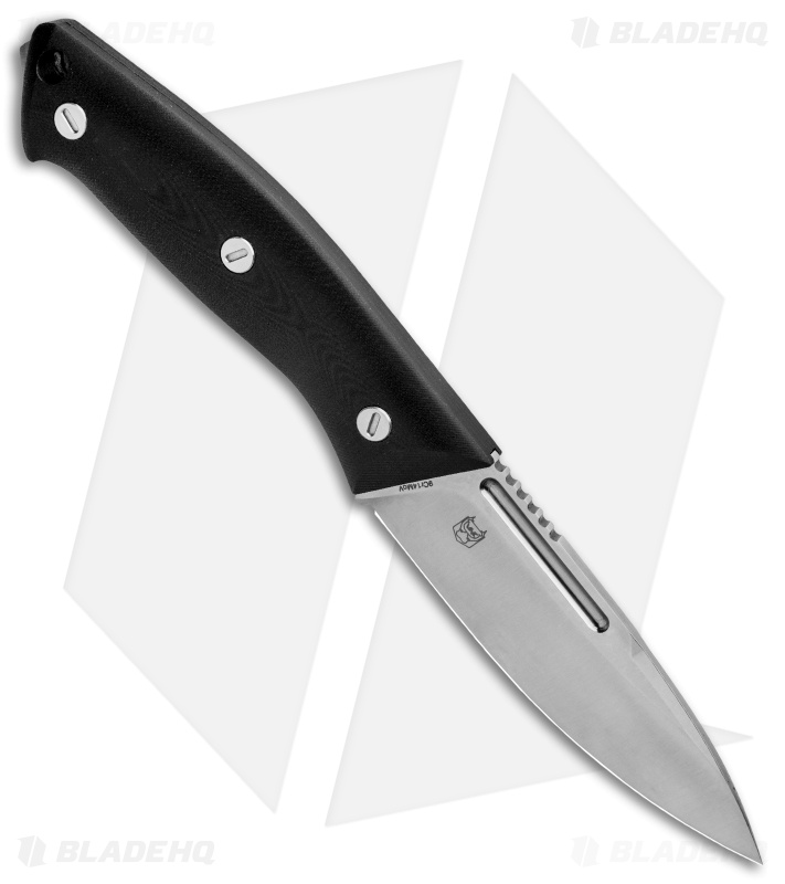Real Steel Small Gardarik Fixed Blade Knife Black G-10 (4.13" Satin)
