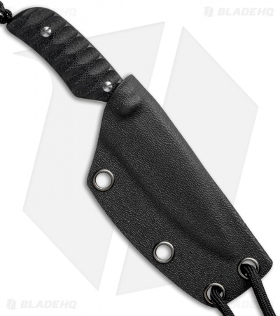 Real Steel Knives Mini 130A Fixed Blade Neck Knife (3" Satin) 