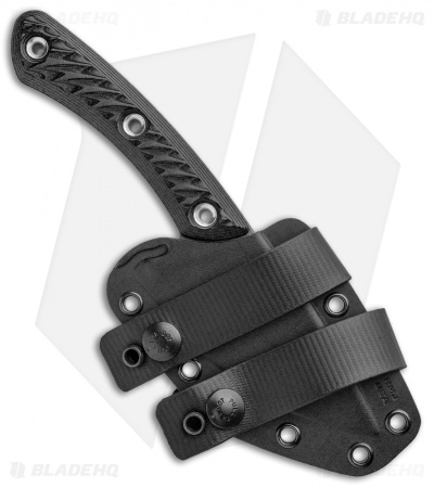 RMJ Tactical Nomad Fixed Blade Knife Black G-10 (3.6" Tungsten Cerakote)