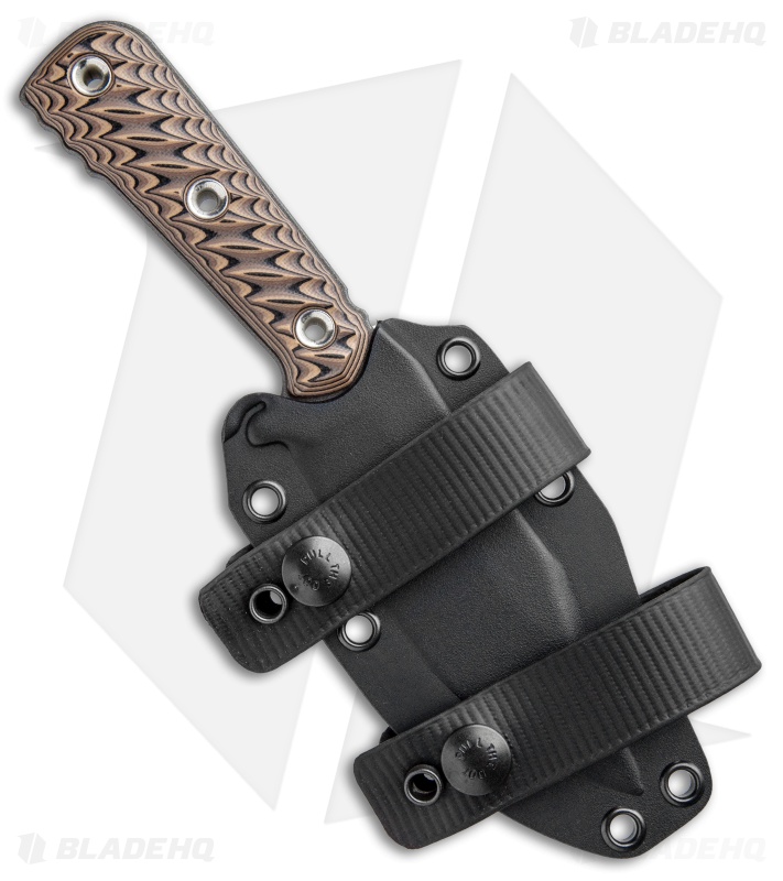 RMJ Tactical UCAP Fixed Blade Knife Hyena Brown G-10 (4.25" Gray)