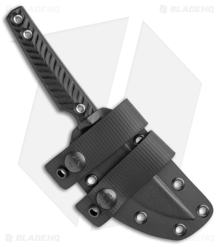 RMJ Tactical Unmei Fixed Blade Knife Hyena Black (3.875" Tungsten Cerakote)