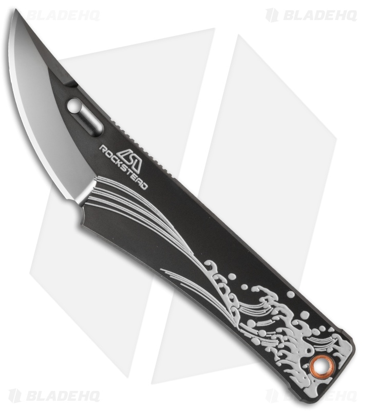 Rockstead CHOU Neck Knife Wave Etching (1.875" Polish DLC)