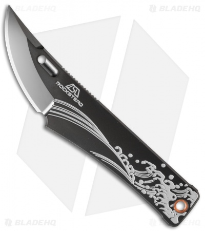 Rockstead CHOU Neck Knife Wave Etching (1.875" Polish DLC)