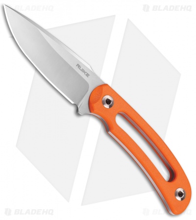 RUIKE Hornet Fixed Blade Knife Orange G-10 (3.25" Stonewash) F815