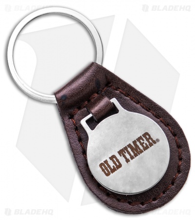 Old Timer Traditional Pocket Knife/Leather Keychain Set