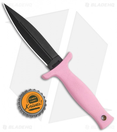 Schrade Compact Boot Knife S/E Fixed Blade Pink (3.5" Black) SCHF19PF