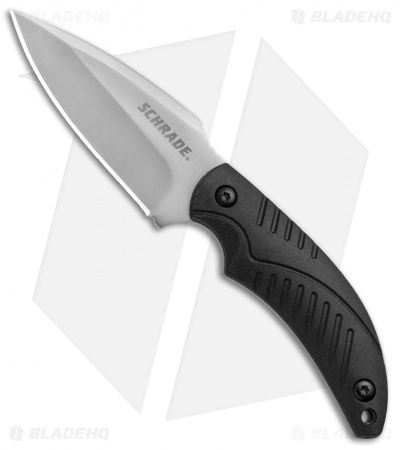 Schrade SCHF66 Full Tang Fixed Blade Knife Black (3" Satin)