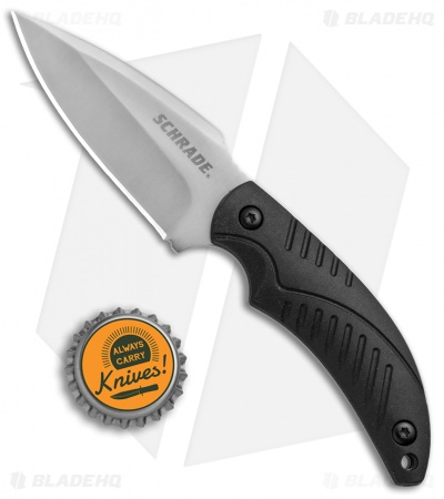 Schrade SCHF66 Full Tang Fixed Blade Knife Black (3" Satin)