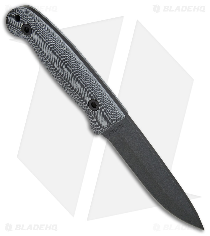 Schrade Large Frontier Fixed Blade w/ Ferro Rod (4.3" Black SW) SCHF56LM