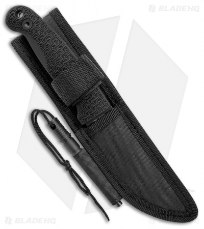 Schrade Large Frontier Fixed Blade Black TPE (4.3" Black) SCHF56L