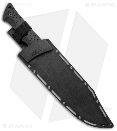 Schrade Leroy Bowie Fixed Blade Knife Black TPE (10.25" Gray) SCHF45