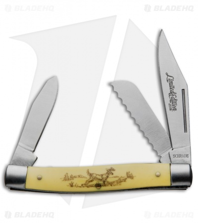  Old Timer 2016 Limited Edition Knife Gift Set Yellow Scrimshaw 