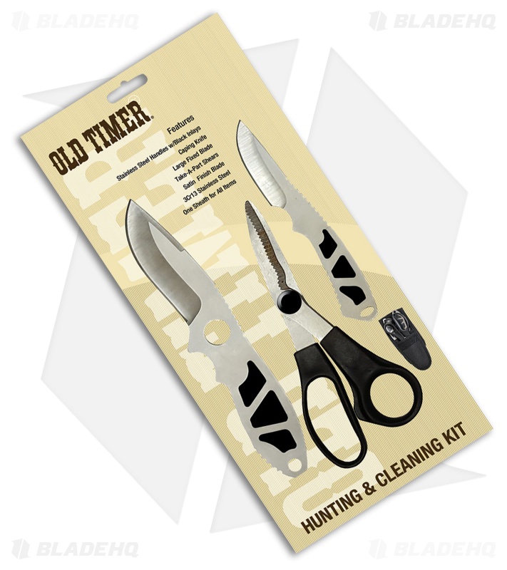 Schrade Old Timer Hunting and Cleaning Kit (Satin) SCHOTP171CP