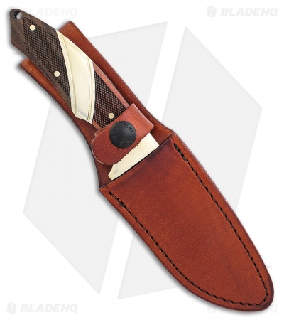Schrade Old Timer Pioneer Fixed Blade Knife Brown Wood (4" Satin) SCH30OT 