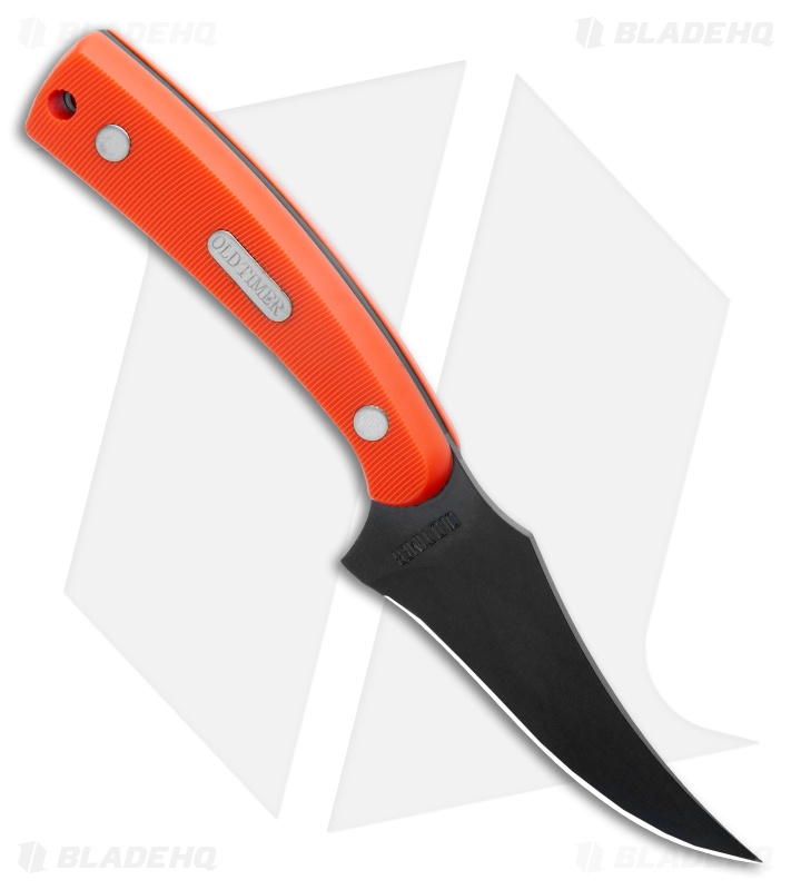 Old Timer Sharpfinger Hunting Knife Orange (3.25" Black) 