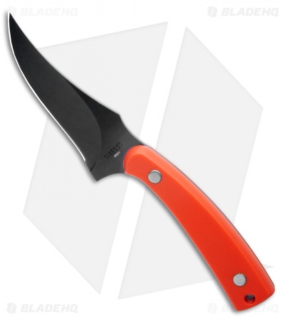 Old Timer Sharpfinger Hunting Knife Orange (3.25" Black) 