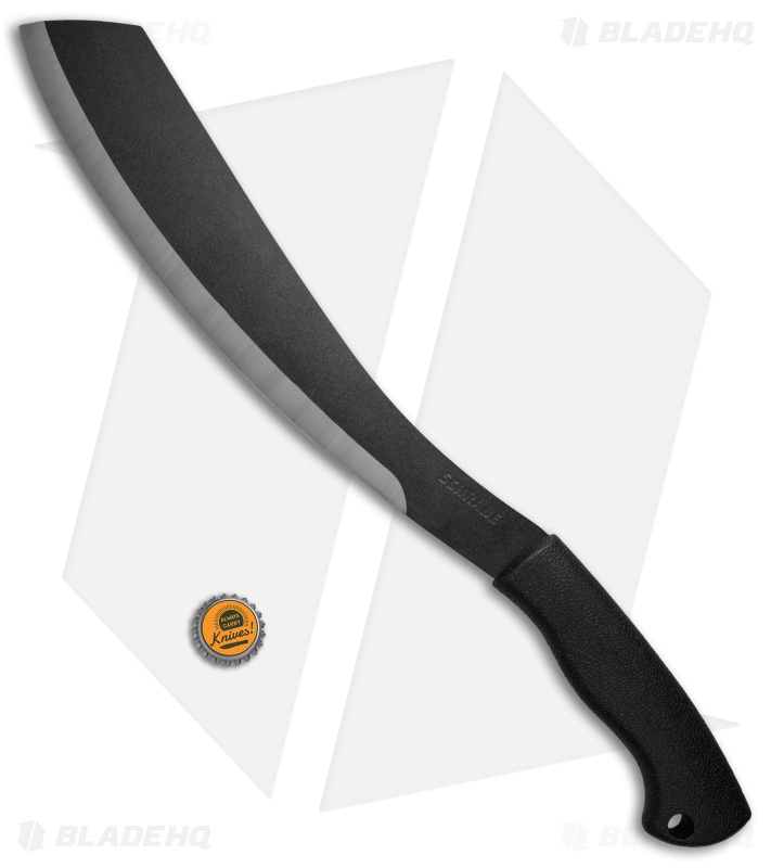 Schrade Parang Fixed Blade Machete Black TPE (13.5" Black) SCHPR1CP
