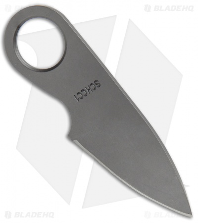 Schrade Pocket Fixed Blade Neck Knife w/ Money Clip (2" Gray) SCHCC1CP